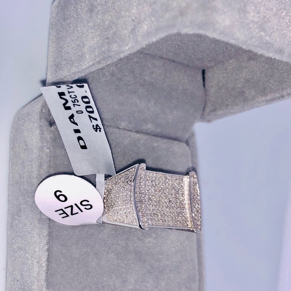 Unbeatable price REAL diamond mens custom made ring huge sale not fake best gift - Picture 6 of 8